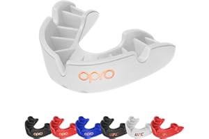OPRO Protège-dents Niveau Bronze – Ajustement Essentiel – Boxe, MMA, Rugby, Hockey – Adultes et Enfants – Facile à Mouler Soi-Même – Garantie Dentaire Incluse