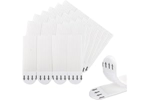 FISYNUG Picture Hanging Strips Heavy Duty,24Pairs(48 Strips)Hanging Picture without Nail,Photo Frame Stickers for Wall,Damage Free Adhesive Removable Hanging Strips for Posters Mirrors