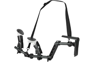 CBDYWVR Culata Magnética VR para Quest 3/3S, Empuñadura de Rifle VR Accesorios de Controlador de Culata Compatible con MetaQuest 3, Adaptador de Culata Magnética Quest3S Ligero y Rápido de Quitar (Negro)