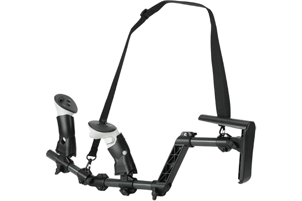 CBDYWVR Crosse magnétique pour Quest 3/3S, poignée de fusil, contrôleur de crosse VR compatible avec MetaQuest 3, adaptateur de crosse magnétique Quest3S léger et rapidement amovible (Noir)