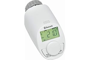 ‎EQIVA eqiva Bluetooth® Smart Heizkörperthermostat, 141771E0, Weiß, 10,2 x 6,0 x 5,5 cm