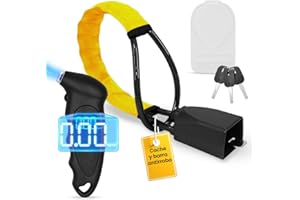 VENMON NATURALMENTE Coche Antirrobo, Barra Antirrobo Para Coche,Cepo Coche, Antirrobo Para Volante De Coche, Antirrobos Coche, Pitón Antirrobo Para Coche, Bloqueo De Volante De Coche,Barra de seguridad para auto,3Llaves