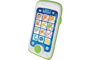 Clementoni Baby Smartphone Touch & Play, Telefono Bambini 12-36 Mesi, Centro attività con 3 modalità di Gioco e 12 Tasti per Scoprire Nomi degli Animali, Numeri e Parole, Lingua Italiana, 17934