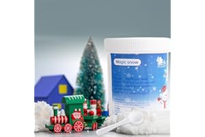 liamasum Instant Snow Powder for Slime 510g Fake Snow Makes 18 Gallons of Artificial Snow for Christmas Craft Village Xmas Tree Decoration Party Holiday Supplies Displays