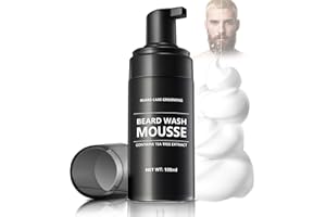 OKALABANDEE Schiuma da Barba, Schiuma Detergente per barba, Mousse detergente idratante delicata per il viso, Mousse per uomo ridurre le scaglie della barba e il prurito della pelle, 100ML
