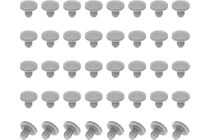 ‎PATIKIL PATIKIL 40 Stück Silikonstopfen 3 mm Silikon Lochstopfen, Runden Gummistopfen, Montagedurchmesser für 2.5-3 mm abdeckkappen für bohrlöcher blindstopfen, verschlussstopfen, Grau