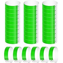 300 Braccialetti Identificativi Neon - Impermeabili Per Eventi E Feste, Colore Blu - Foto 4