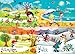Happy Spaces (70 x 50 x 2 cm) Kids Wall Art Canvas Print The Seasons by Gaia Marfurt