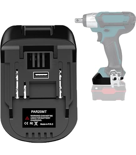 Adattatore Da Batteria Parkside X20V TEAM A Utensili Power X-Change 18V – Convertitore Con Antislittamento E Protezione