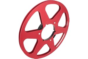 BRRNOO Tom Bandrulle, Tomma Kassettband med 6-håls Universalöppningsmaskin del 1/4 10,5 Tum Tom Bandrulle Aluminiumlegering U
