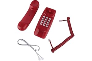 ciciglow Wired Telephone, Advanced Telephones Landline, No External Power Supply Required, Wall Mountable Telephones for Seniors with Redial Function