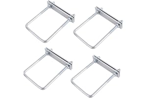 OBQCARE U Bolzen U-Schrauben M8 Bügelschrauben Quadratische 4 Stück Bügelbolzen U-Schrauben Schellen Mit Mutter Rahmen Unterlegscheibe