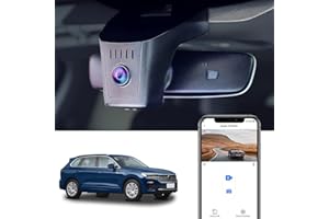 FITCAMX Dashcam kompatybilny z Volkswagen Touareg 2019-2024, 4K OEM Rejestrator jazdy WiFi UHD 2160P Monitor noktowizyjny Czujnik Park G Oryginalna konstrukcja Karta pamięci 64 GB