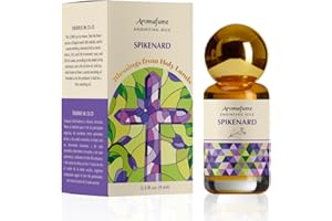 AROMAFUME Spikenard Anointing Oil 9ml (0.3 fl oz.)| Blessings from The Holy Lands | Blessed from Jerusalem with Biblical Spices | Christian Gift | Holy Oil for Prayer and Protection