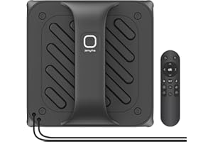 Jemyths Robot Lave Vitres avec d'aspiration de 8000 Pa, Robot Nettoyeur de Vitres avec Détection des Bords, Planification Intelligente du Parcours et 6 Buses, Stable pour Les Surfaces Lisses