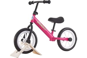 Yudith 12" Balance Bike LED No Pedal Walking Balance Bike Training Bicycle for Kids and Toddlers 2-6 Years Old