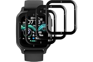 Beukei Protector de Pantalla Compatible con Garmin Venu Sq 2/ Sq 2 Music, 3 Piezas Cristal Templado,[Dureza 9H][Antihuellas][Anti-Rayaduras] Proteccion Pantalla