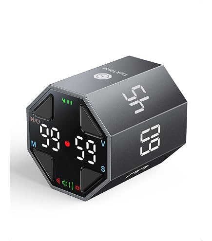 Pomodoro Timer-Würfel – Visueller Schreibtisch-Timer Mit 5/10/25/50 Min. Voreinstellung, USB-C, Leise
