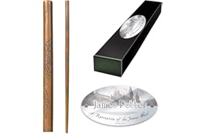 The Noble Collection - James Potter Character Wand - 15in (37cm) Wizarding World Wand with Name Tag - Harry Potter Film Set Movie Props Wands