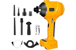 IFYFUL Cordless Dust Blower, Compatible with Dewalt 20V Battery, Brushless Handheld Compressed Air Duster 447 MPH for Garages Workshop Sawmill Room Home Cleaning (ONLY TOOL)