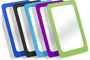 yisncka Kleine Spiegel für Kinder, unzerbrechlich, bruchsicher, 15,2 x 10,2 cm, runde Ecken, quadratisch, ungebrochen, Spiegel für Schule, Klassenzimmer, Badezimmer, Heimwerken, Handwerk, 5 Stück
