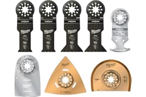 MILWAUKEE Juego de 8 cuchillas para multiherramienta renovación: 2 x 48906031, 2 x 48906035, 1 x 48906051, 1 x 48906060, 1 x 48906054, 1 x 48906061 - Set OMT Renovation-P8