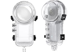 iEago RC Invisible Waterproof Case for Insta360 X3, 50M/164FT Dive Housing Case Dive Case Underwater Dive Protective Shell with Bracket Mount Accessories for Insta360 X3 Panoramic Camera Accessories