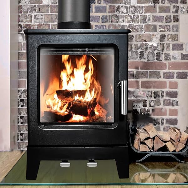 NRG Defra 5KW Freestanding Fireplace Eco Design Wood Burner Burning Cast  Iron Stove : Amazon.co.uk: DIY u0026 Tools