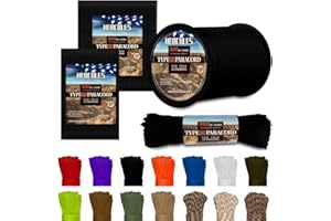 HERCULES 550 Paracord 4mm Type III 7 Strands Parachute Cord 15m / 30m / 75m / 300m Utility Rope for Crafting, DIY, Camping, Survival, Outdoor