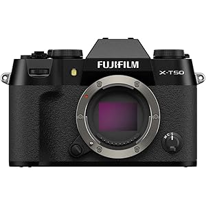 Fujifilm X-T50 40 MP APS-C X-Trans Sensor|Retro Style mirrorless Camera|4k/6.2k vlogging|High Speed Recording FHD 240fps - Black