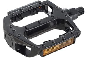 Boninbike Paio Pedali Alluminio, Unisex Adulto, Neri Filetto