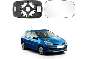 Altsbaos 1PCS Verre Rétroviseur Compatible avec Renault Clio Vitre Retroviseur Chauffant 2006 2007 2008 Verre Miroir Clio(Universel Gauche/Droit)
