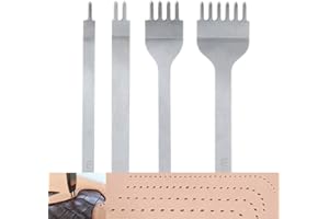 Malayas 4 x 4 mm fai da te in pelle kit strumenti perforatore artigianato in pelle artiglio perforatore foro cucito diamante allacciatura