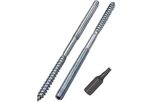 SKIR'CO (20 pezzi) Bulloni M6 x 120 mm, viti con tassello filettato a doppia estremità, bulloni a doppia testa