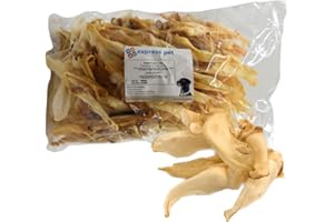 Express Pet Supplies 500g Rabbit Ears Natural Hypoallergenic Dog Treat Chew Low Fat/Odour (Approximately 40-50 Ears)