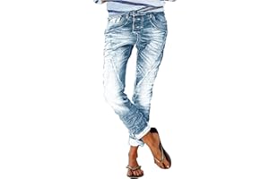 DIYIOUZHOU 2023 Jeans for Women 2023, Travel Tapered Slacks Lounge Plus Size Winter Cozy Holed with Button Cowboy Loose Fitting Colorful Slacks