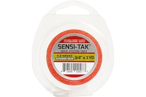 EXOTIC MYTH Cinta adhesiva de doble cara Sensi-Tak de 3 yardas para pelucas, tupés (3/4 pulgadas x 3 yardas)