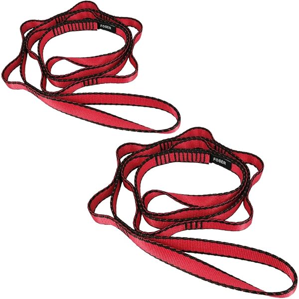2 Daisy Chains Escalade - Sangle Nylon 105cm Et 180cm - Portance 120kg - Pour Escalade, Camping Et Hamac