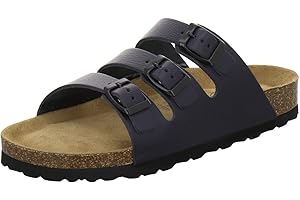 AFS-Schuhe 2133 sportliche Damen Pantoletten aus Leder, praktische Arbeitsschuhe, Bequeme Hausschuhe, Made in Germany