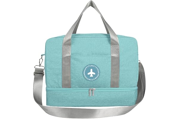 Young & Ming Sac de Sport Unisexe avec Compartiment à Chaussures, Sac à Main 20L, Imperméable Sacs de Voyage de Grande capacité Portable Sac Gym Fitness