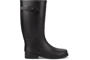Trespass Mens Wellington Boots Retcon - Men's Waterproof Wellington Boots, Adjustable Buckle Wellies, Outdoor Snow Rain Garden Field Boots, Knee Length Welly Boots