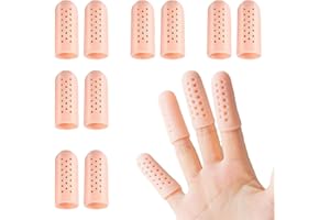 MNIIMALUXE 14 Stück Fingerschutz Silikon,Fingerkuppenschutz nach Verletzung,Fingerlinge Daumenschutz,Finger Sleeves,Fingerschutz bei Verletzung,Wasserdicht Fingernagel Schutz,Silikon Fingerkappen für Bei Blasen