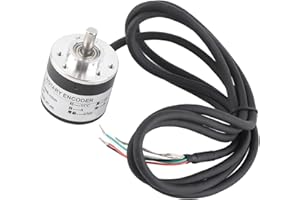 FTVOGUE Codeur rotatif incrémental 600 impulsions/ligne AB biphasé 5-24V – Capteur de position haute performance