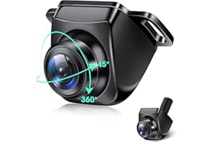 SIVAOPA AHD 1080P Backup Camera 360°Rotatable Back up Camera for Cars Reverse Camera for Truck Super Night Vision IP69K Waterproof Rear/Front/Side View Camera w 170° Wide Angle Reverse Line, No Drilling
