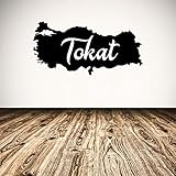 Islamische Wandtattoos - Meccastyle - Türkiye Haritasi Tokat - A5-60