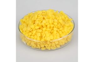 CASPERI Natural Beeswax 1KG Pure Yellow Beeswax Pellets - Cosmetic Grade Ideal for Candle, Soaps, Candles, Lotions, Balms, Creams Making - 1KG