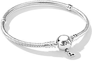 Jokmeo 925 Sterling Silver Snake Chain Charm Bracelet for Pandora Bracelets Charms Bead Silver Bracelet for Women Gift X1