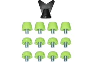 Folpus 12x tacos de repuesto para botas de fútbol, tacos de Rugby, accesorios para zapatos de pista para entrenamiento