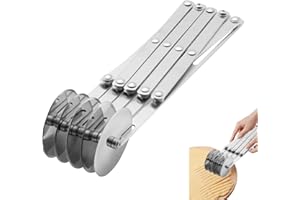 PACIENJO acorón, pasta ajustable para , acero inoxidable, espaguetis y pasta, rollos pasta múltiple, rollos para