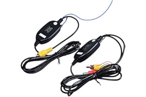 BERLINGAN 2.4 GHz Wireless Video Car Rear View Camera RCA Video Trasmettitore Ricevitore Kit per auto Telecamera retrovisore Monitor Ricevitore Cam DVD GPS Car Radio Player Modulo Adapte Trigger